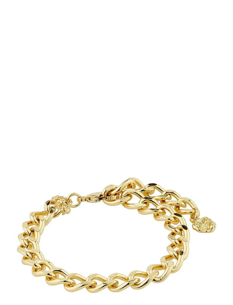 Pilgrim - CHARM curb chain bracelet gold-plated - kettenarmbänder - gold plated - 1
