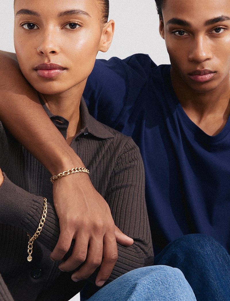 Pilgrim - CHARM curb chain bracelet gold-plated - kettenarmbänder - gold plated - 3