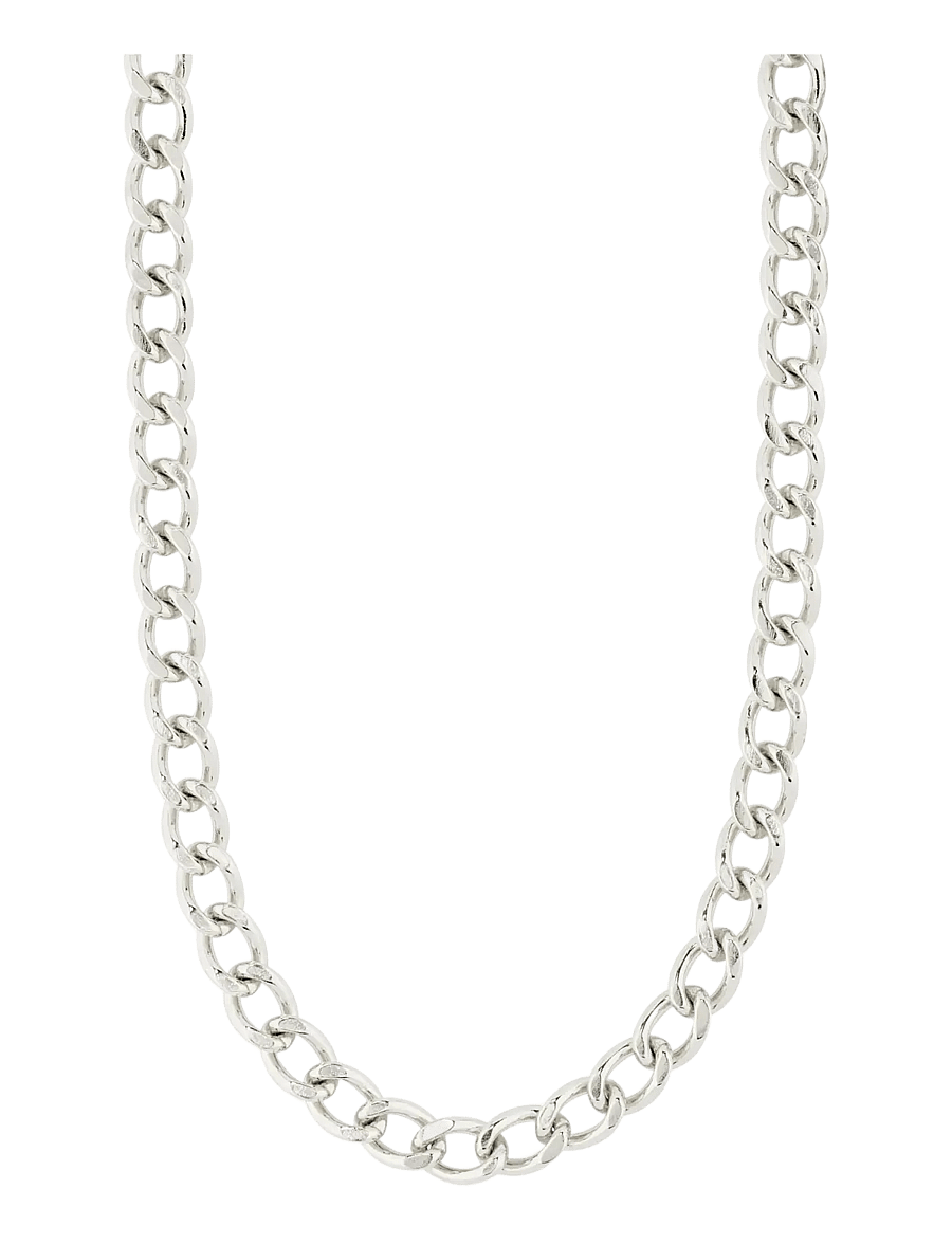 Pilgrim - CHARM curb necklace silver-plated - lenkekjeder - silver plated - 1