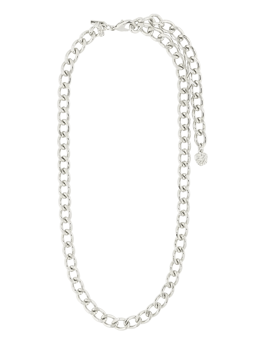 Pilgrim - CHARM curb necklace silver-plated - lenkekjeder - silver plated - 2