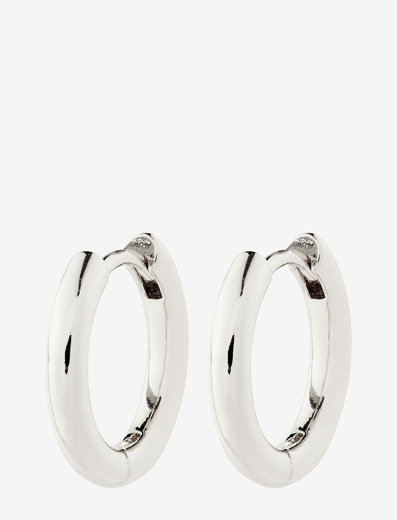 Pilgrim - CHARM small hoop earrings silver-plated - hoops kõrvarõngad - silver plated - 1