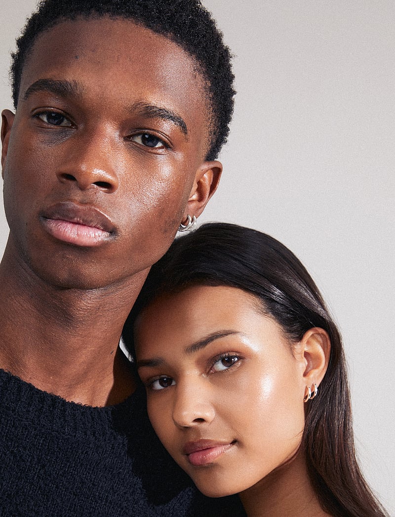 Pilgrim - CHARM small hoop earrings silver-plated - hoops kõrvarõngad - silver plated - 0