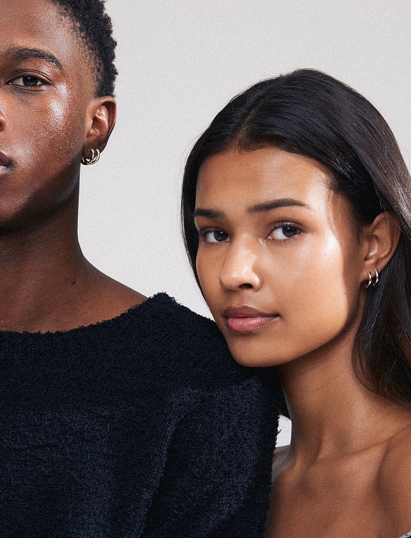 Pilgrim - CHARM small hoop earrings silver-plated - hoops kõrvarõngad - silver plated - 3