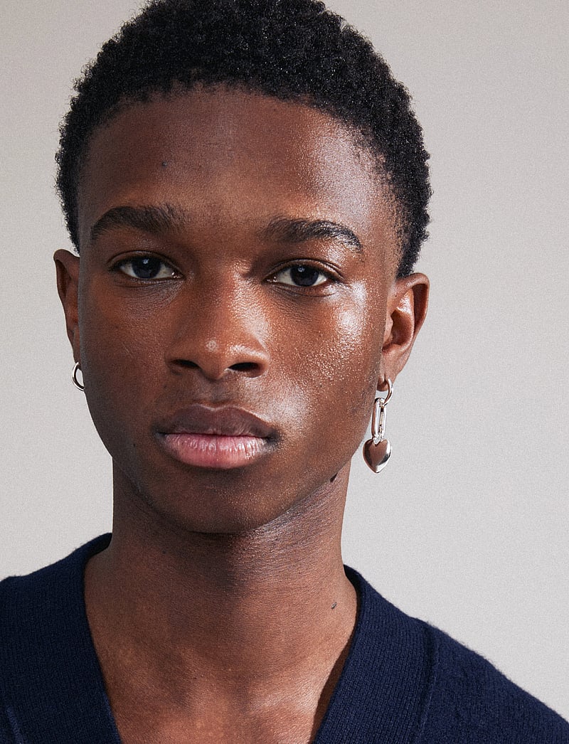 Pilgrim - CHARM small hoop earrings silver-plated - hoops kõrvarõngad - silver plated - 4