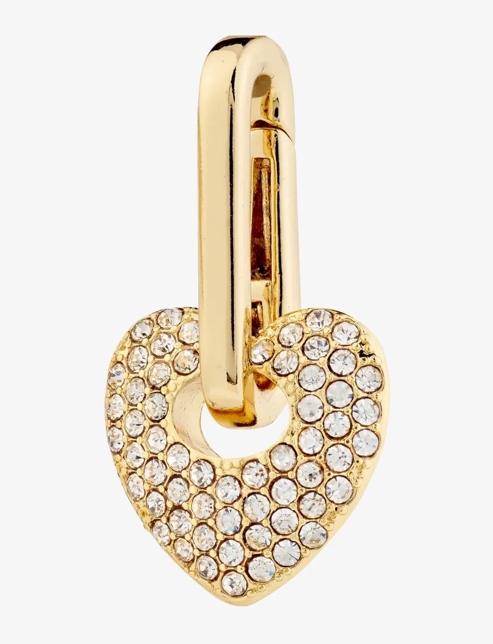 Pilgrim - CHARM crystal heart pendant gold-plated - konfirmation - gold plated - 1