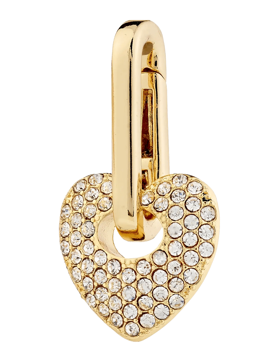 Pilgrim - CHARM crystal heart pendant gold-plated - confirmation - gold plated - 1