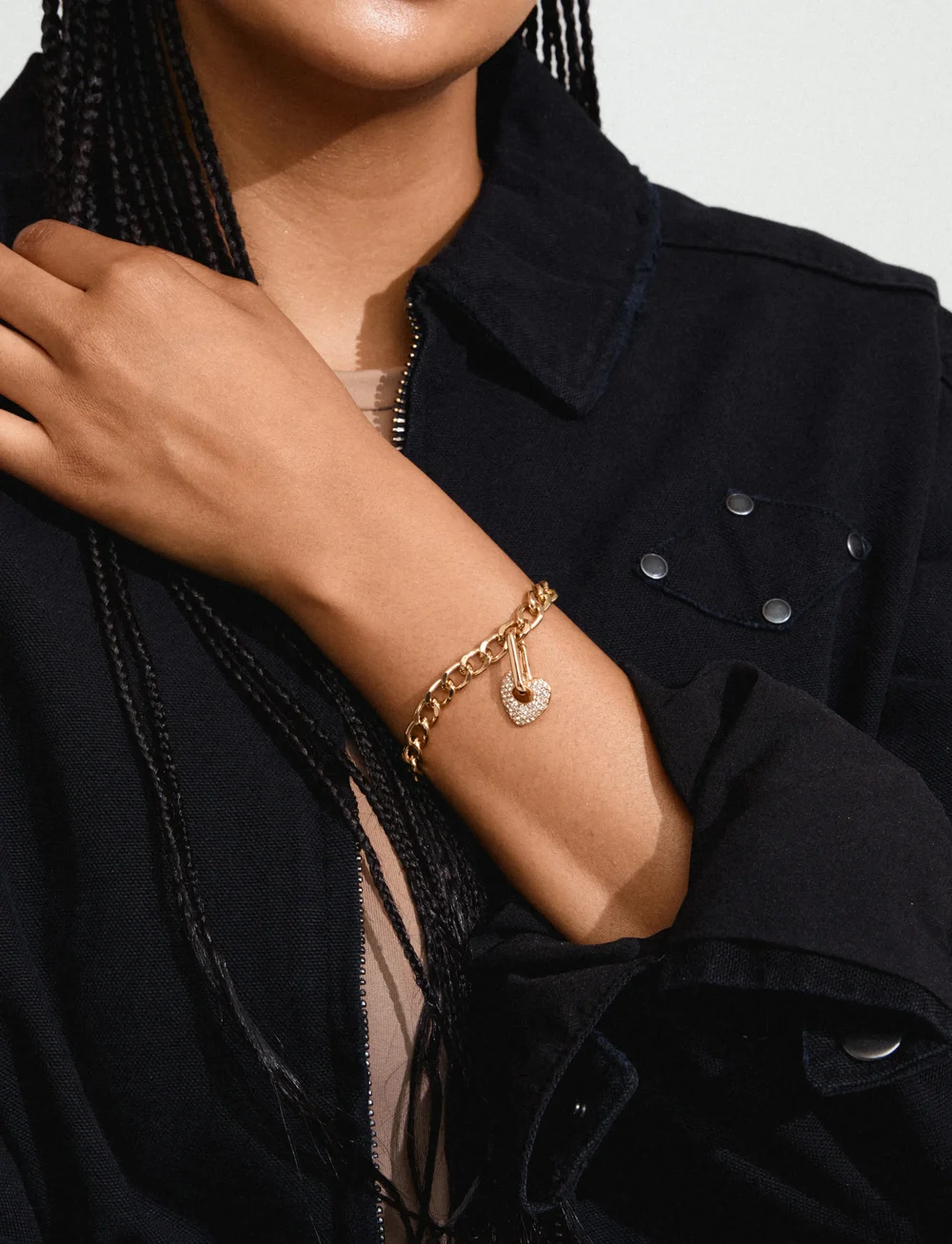 Pilgrim - CHARM crystal heart pendant gold-plated - konfirmation - gold plated - 2