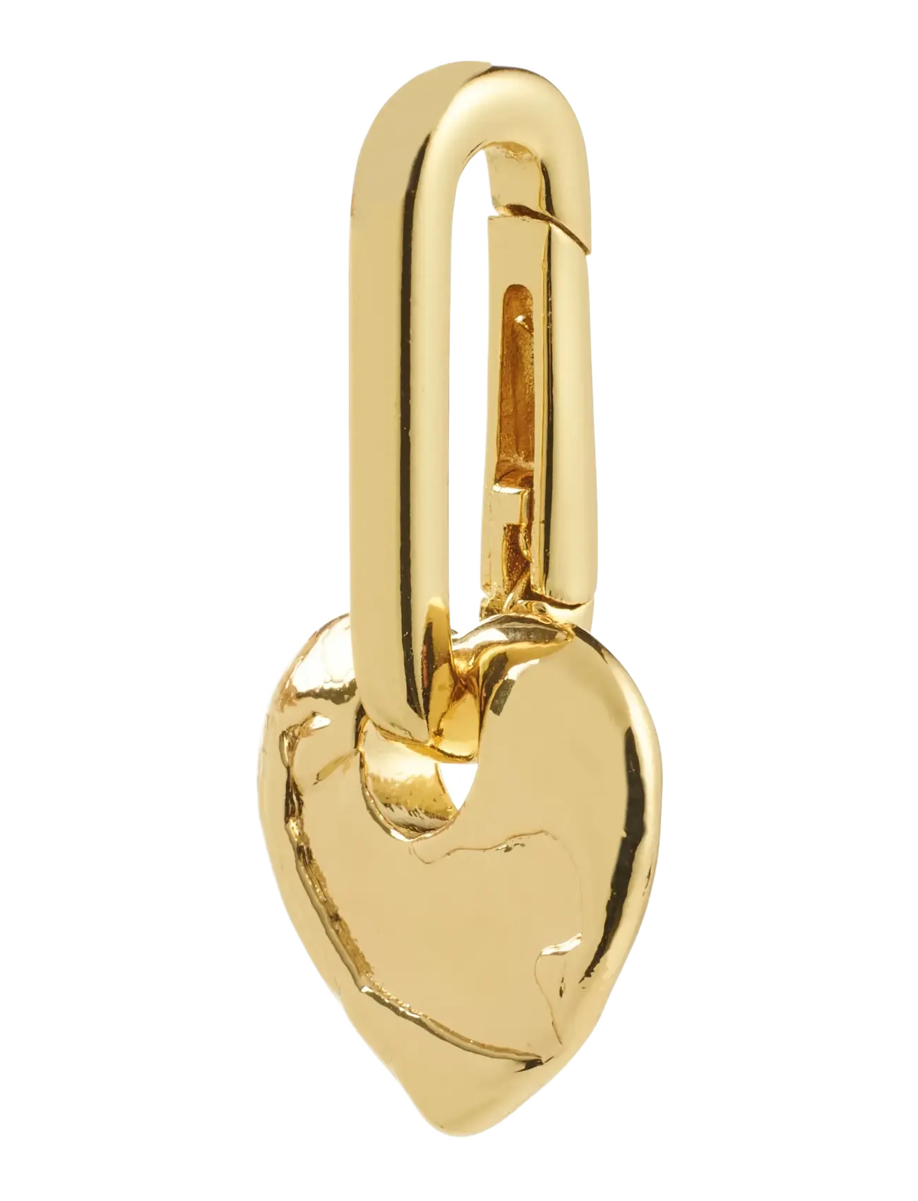 PILGRIM Charm Rough Heart Anhänger Gold - One Size - Damen