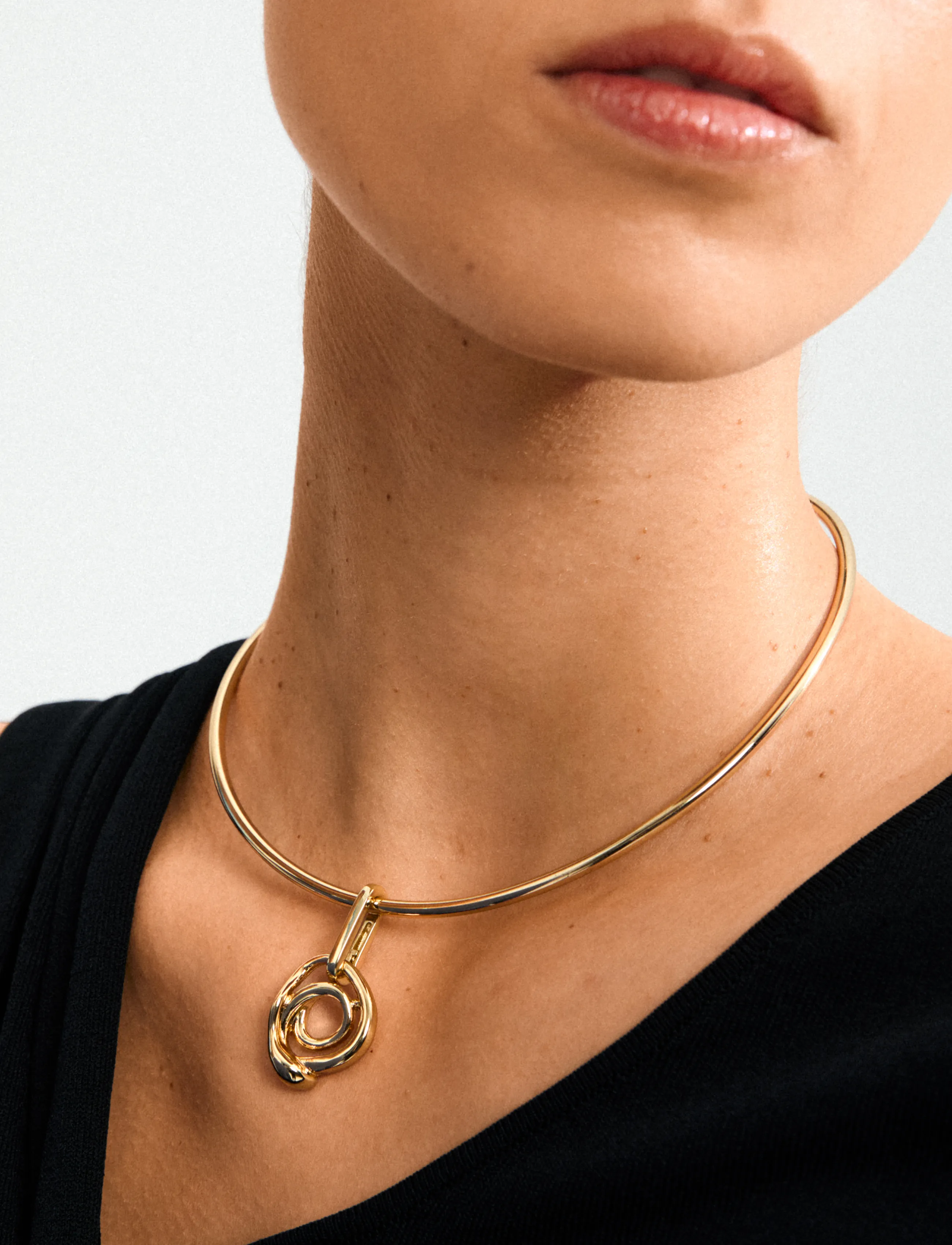 Pilgrim Charm Curl Pendant, One Size, Jewellery, Gold - Pendants, Frauen