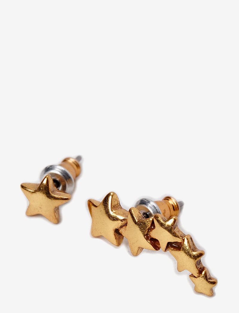 Pilgrim - AVA recycled star earrings - nappikorvakorut - gold - 1
