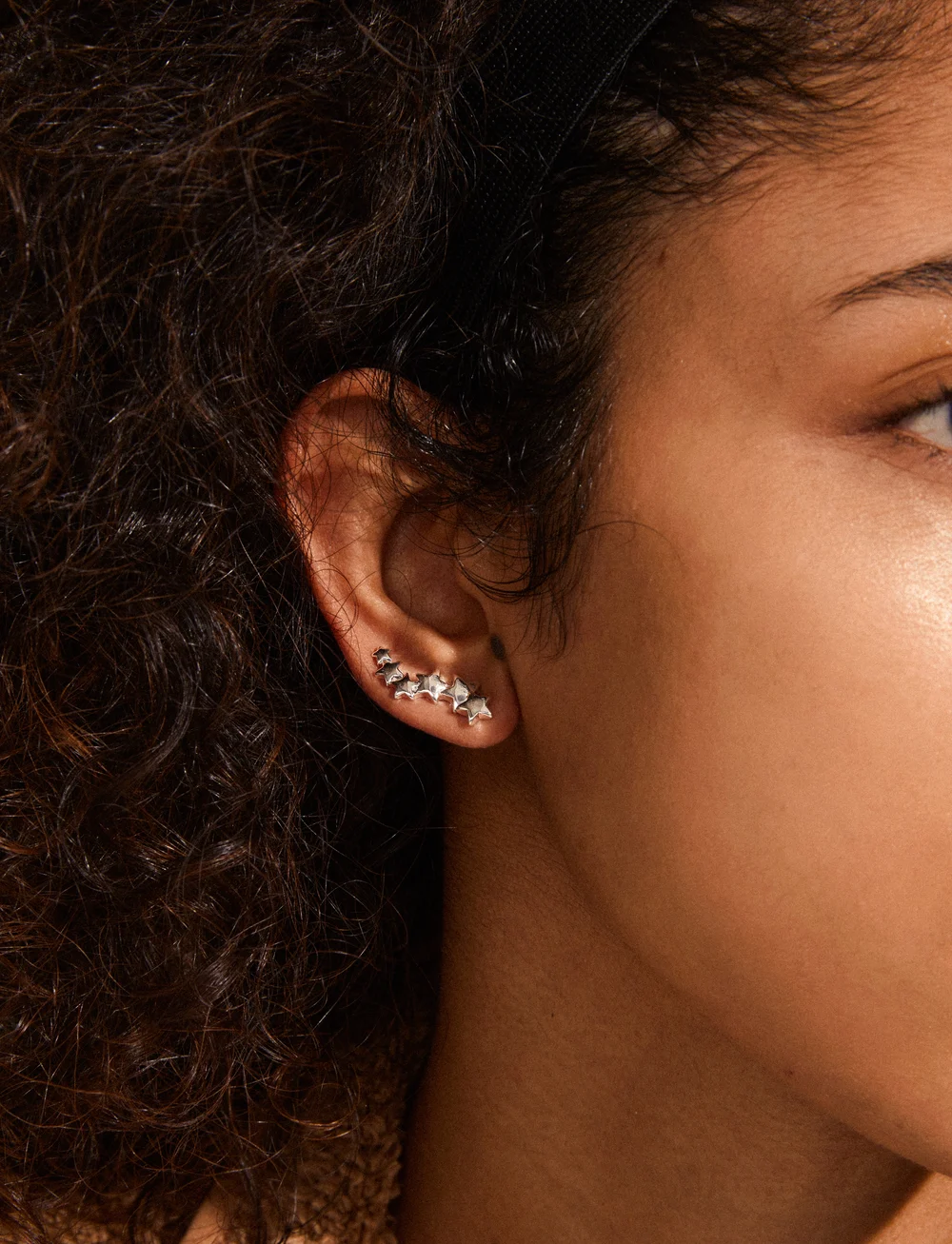 Pilgrim - AVA recycled star earrings - Ørestikker - silver - 0