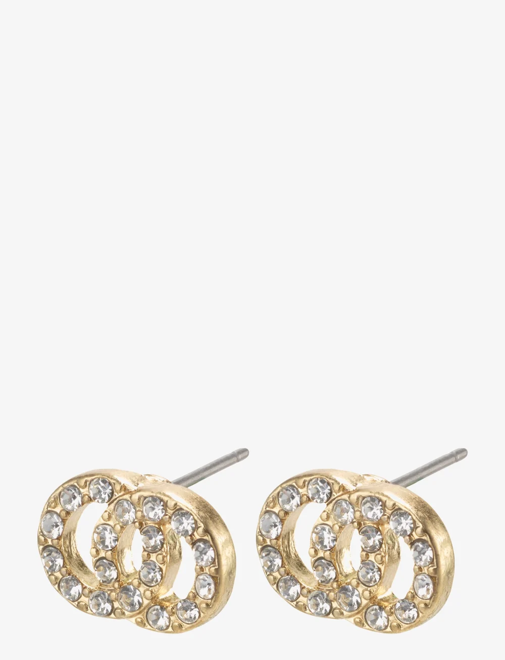 Pilgrim - VICTORIA crystal earrings - studs örhängen - crystal gold - 2