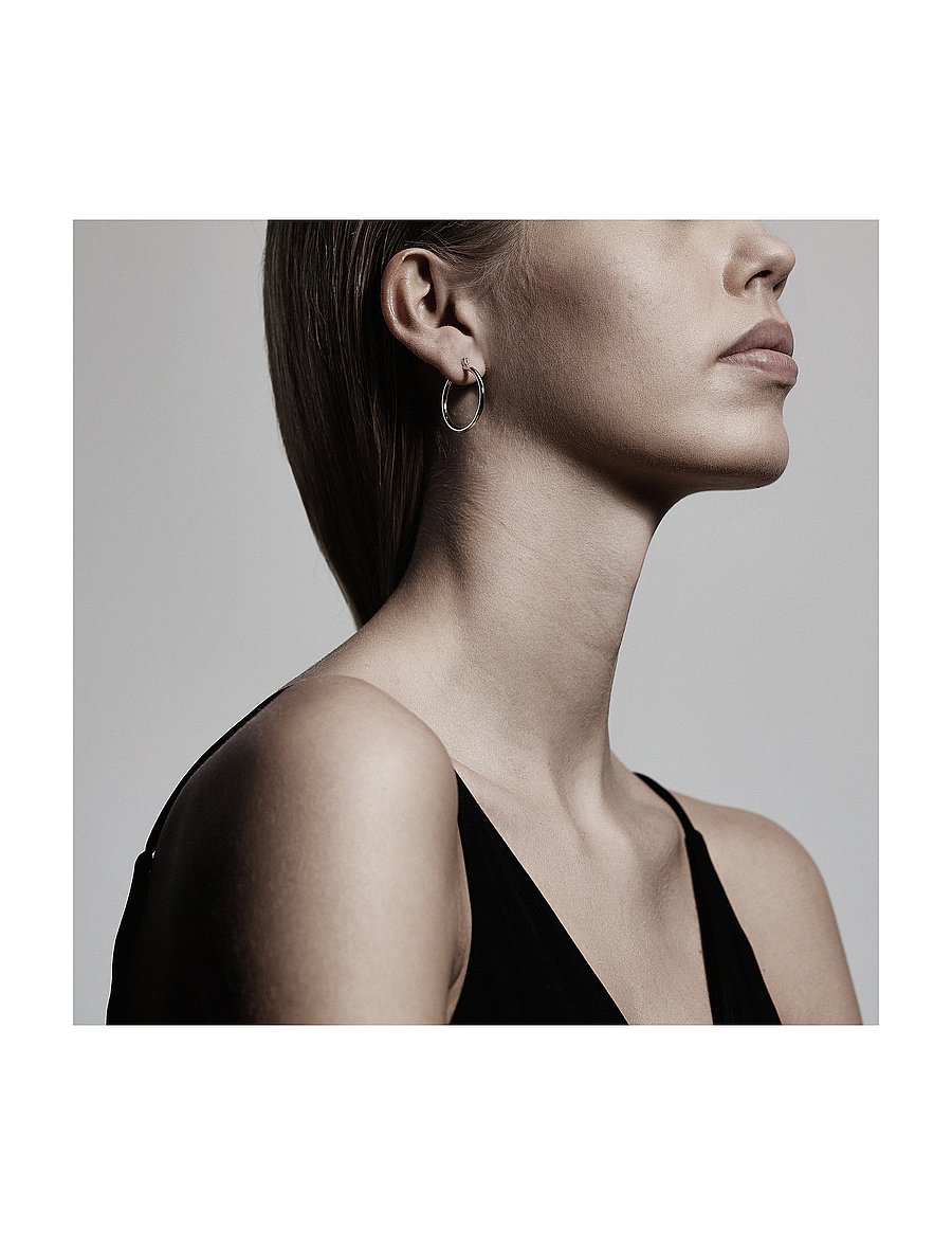 Pilgrim - LAYLA recycled medium hoop earrings - hopen - gold - 0