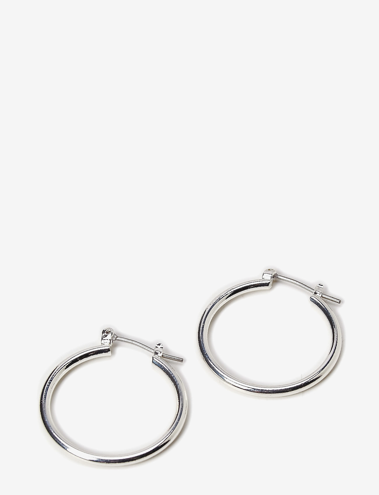 Pilgrim LAYLA recycled medium hoop earrings - Pilgrim - Silver / silver