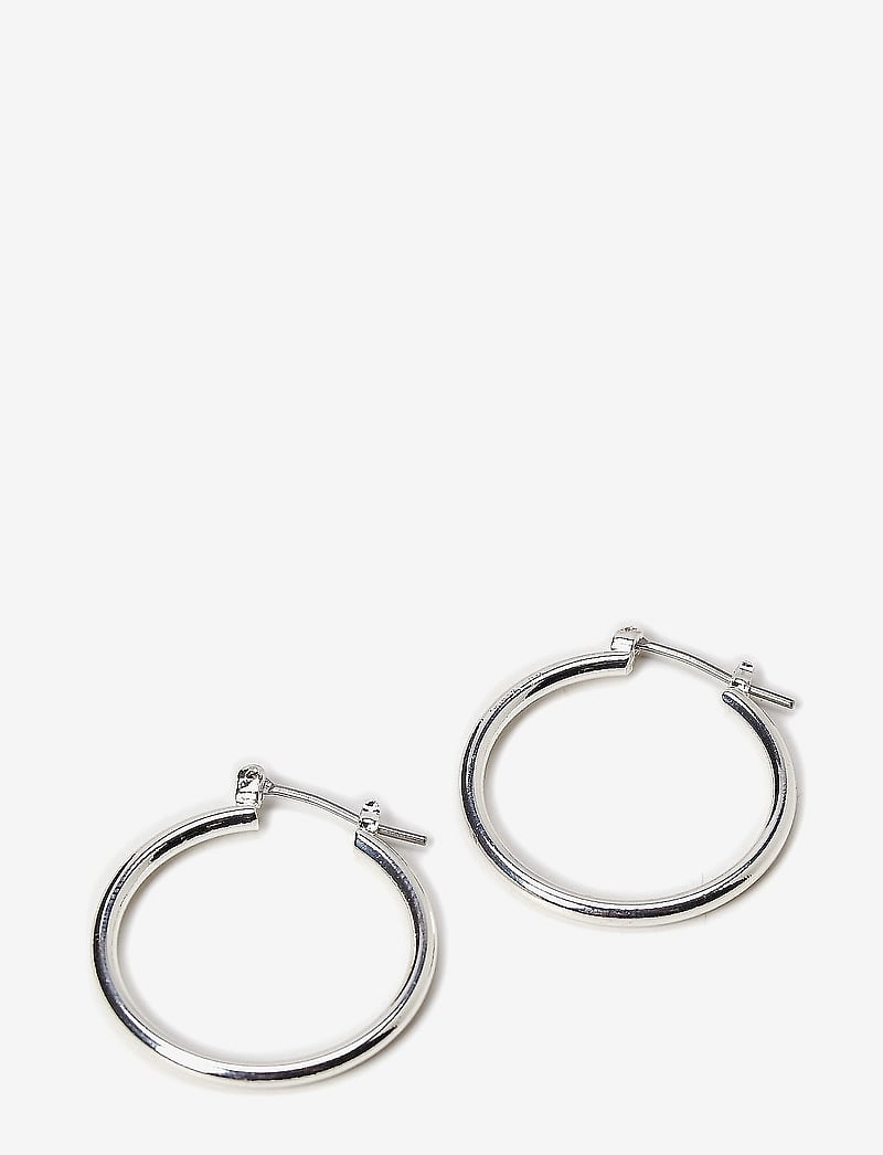 Pilgrim - LAYLA recycled medium hoop earrings - hoops - silver - 1
