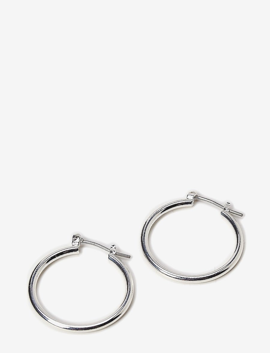 Pilgrim - LAYLA medium hoop earrings silver-plated - rõngad - silver - 1