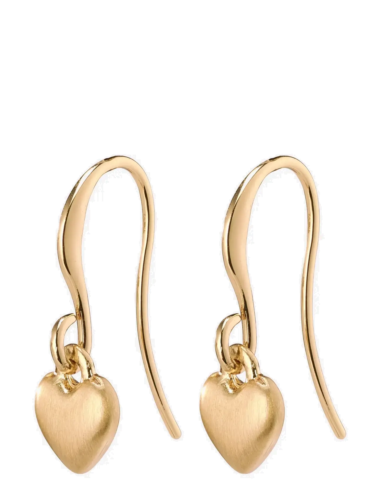 Pilgrim SOPHIA heart pendant earrings - Ohrhänger - GOLD PLATED / gold
