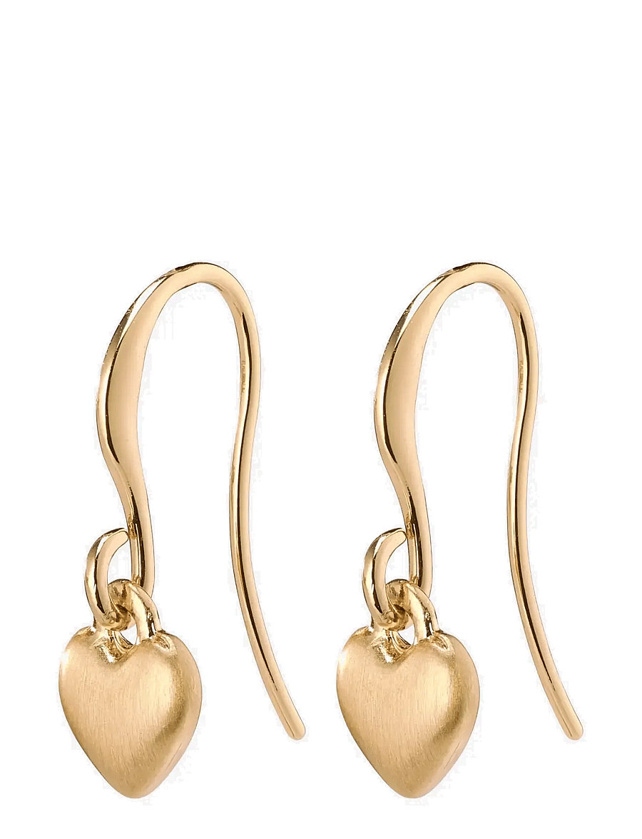 Pilgrim - SOPHIA heart pendant earrings - boucles d'oreilles pendantes - gold plated - 1