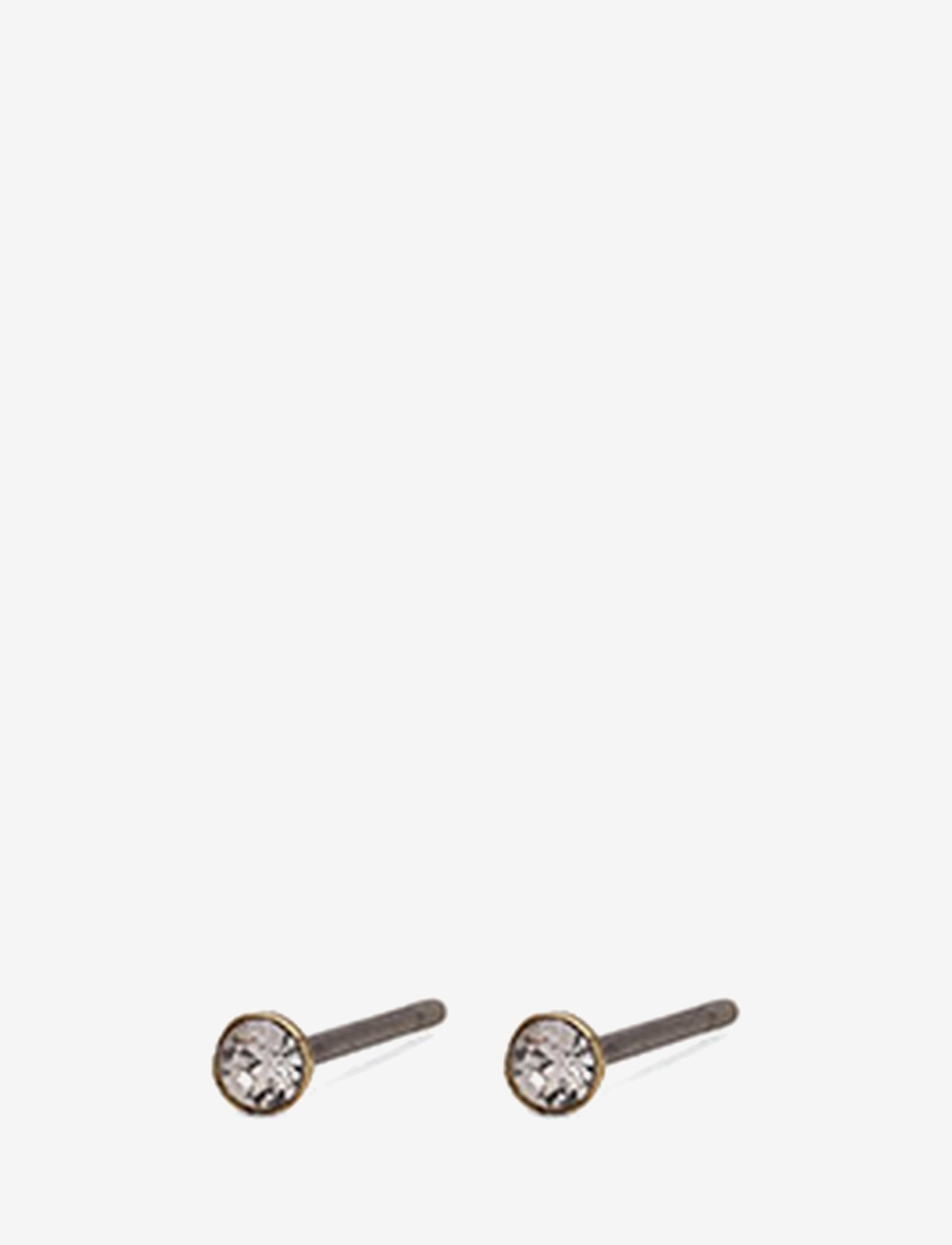 Pilgrim Yana Micro Crystal Earstuds, Kvinder, Mikro Krystal Ørestikker, Sølv, Str: ONE SIZE
