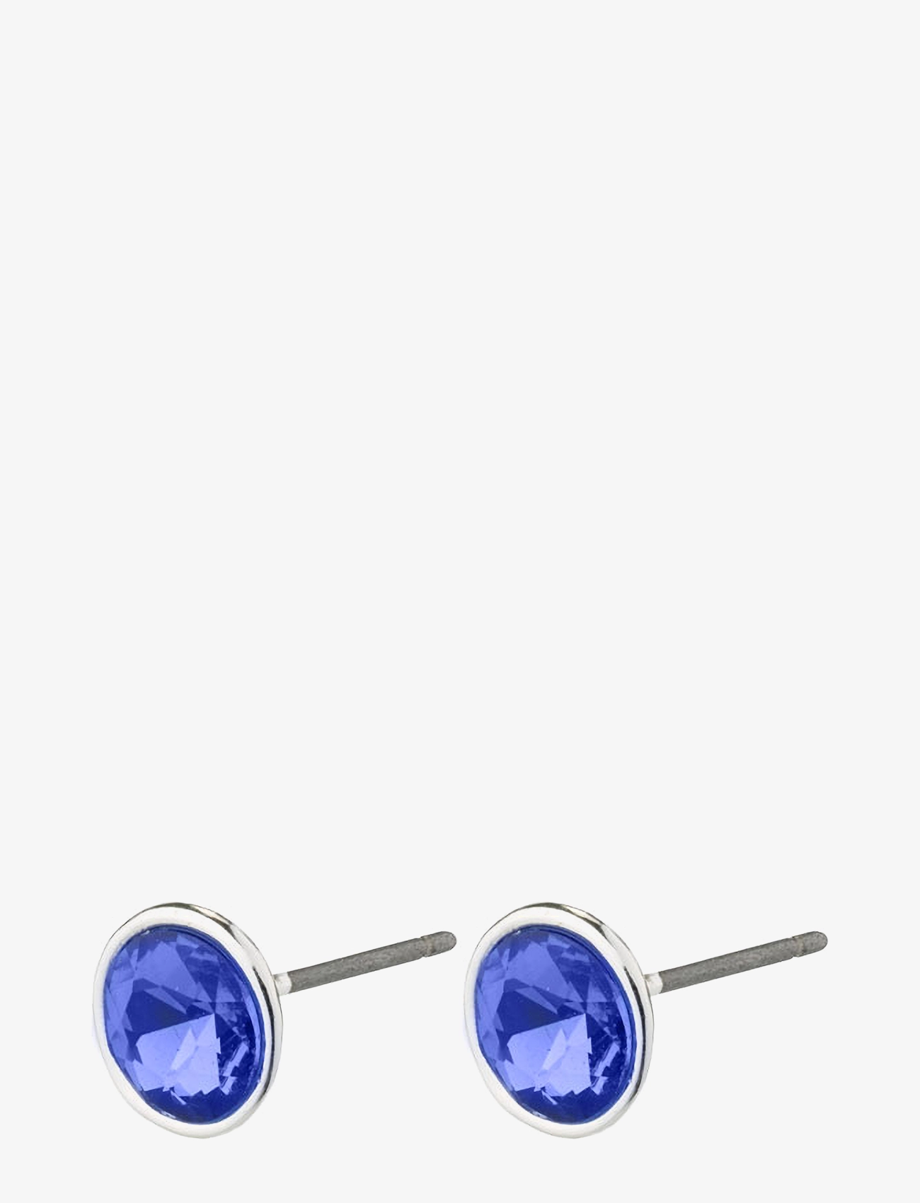 Pilgrim - YANA micro crystal earstuds blue/silver-plated - silver plated - 0