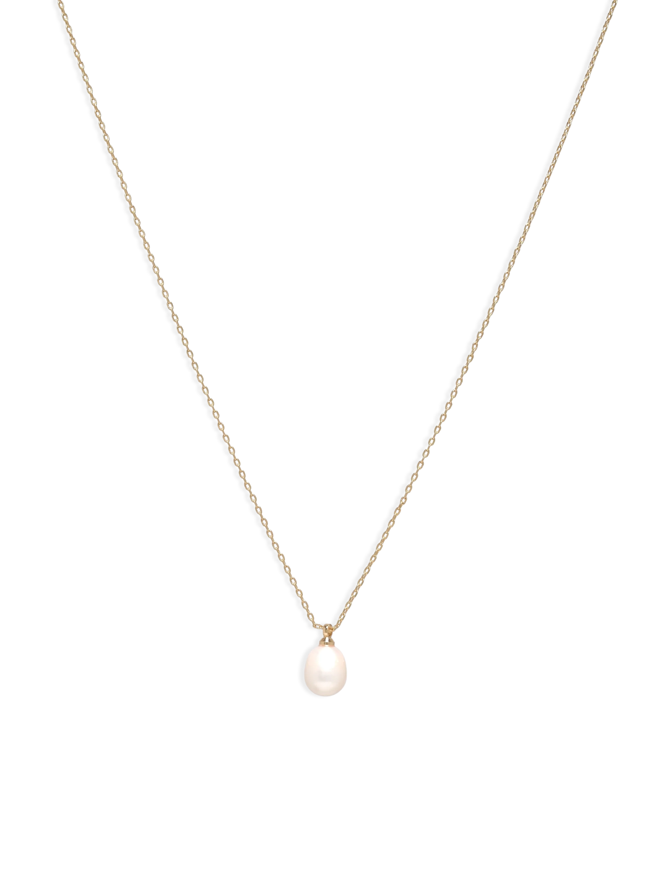 EILA freshwater pearl necklace gold-plated - GOLD PLATED