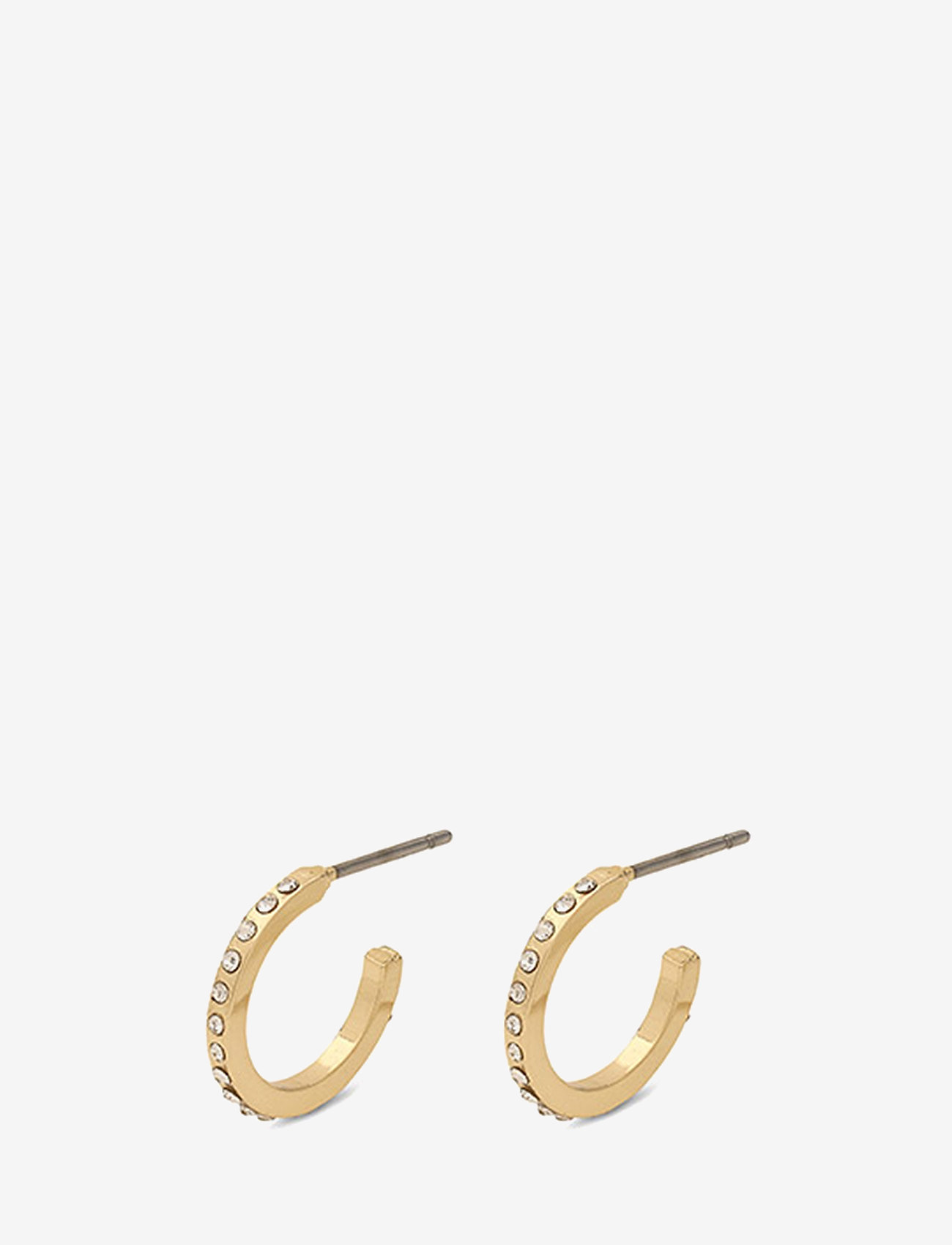 Pilgrim - ROBERTA small crystal semi-hoops gold-plated - crystal gold - 1