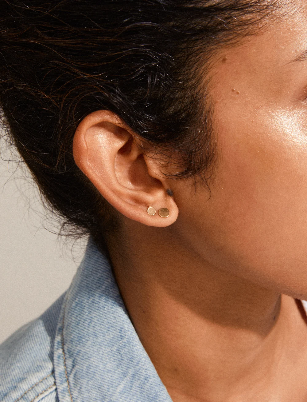 Pilgrim - NORMA recycled 3-in-1 set earrings - studs örhängen - gold plated - 0