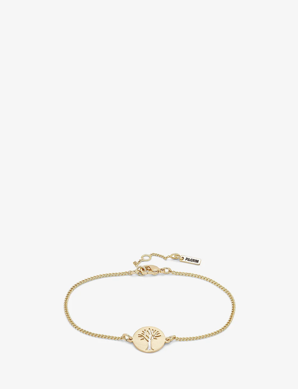 Pilgrim - ELIN recycled coin bracelet - kædearmbånd - gold plated - 1