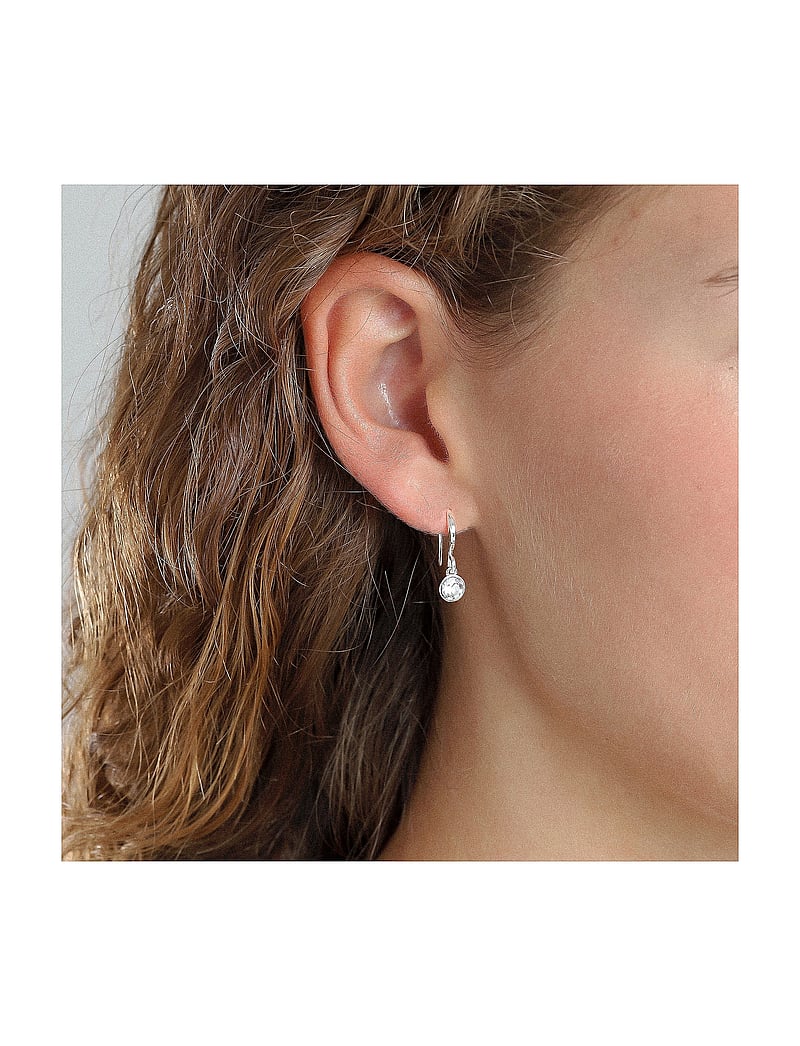 Pilgrim - LUCIA recycled crystal earstuds - ohrhänger - silver plated - 0