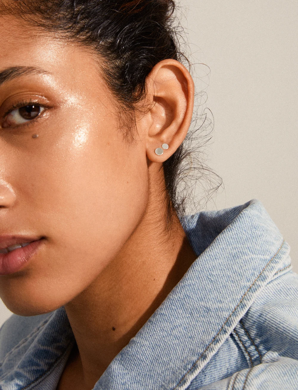 Pilgrim - NORMA recycled 3-in-1 set earrings - studs örhängen - silver plated - 2