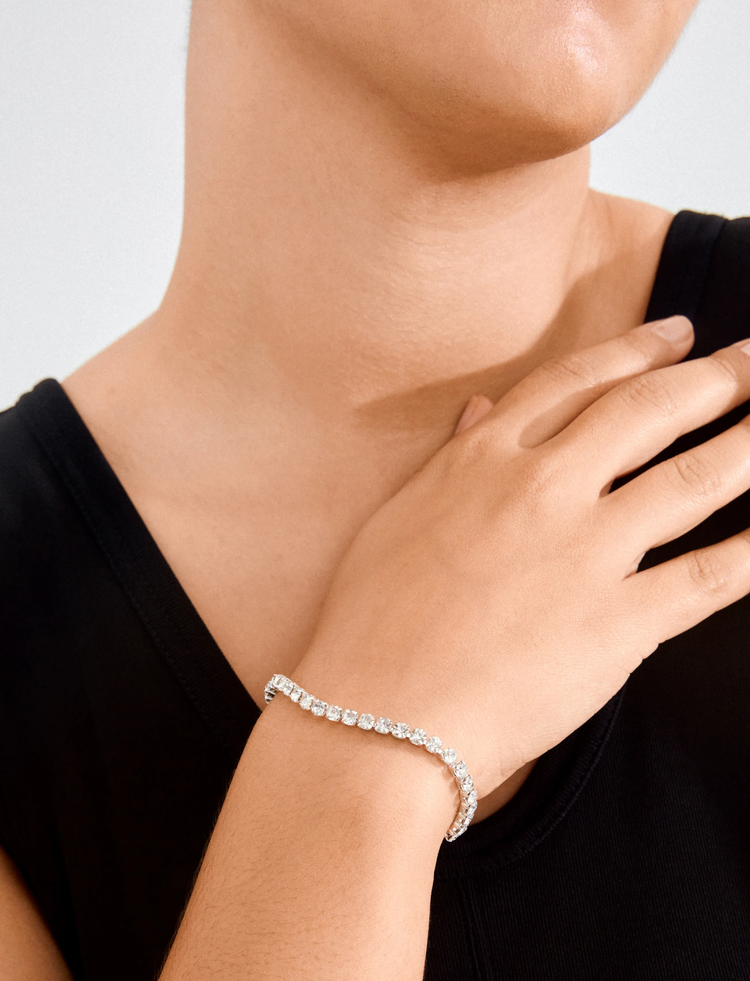 Pilgrim - LUCIA crystal bracelet - kædearmbånd - silver plated - 2