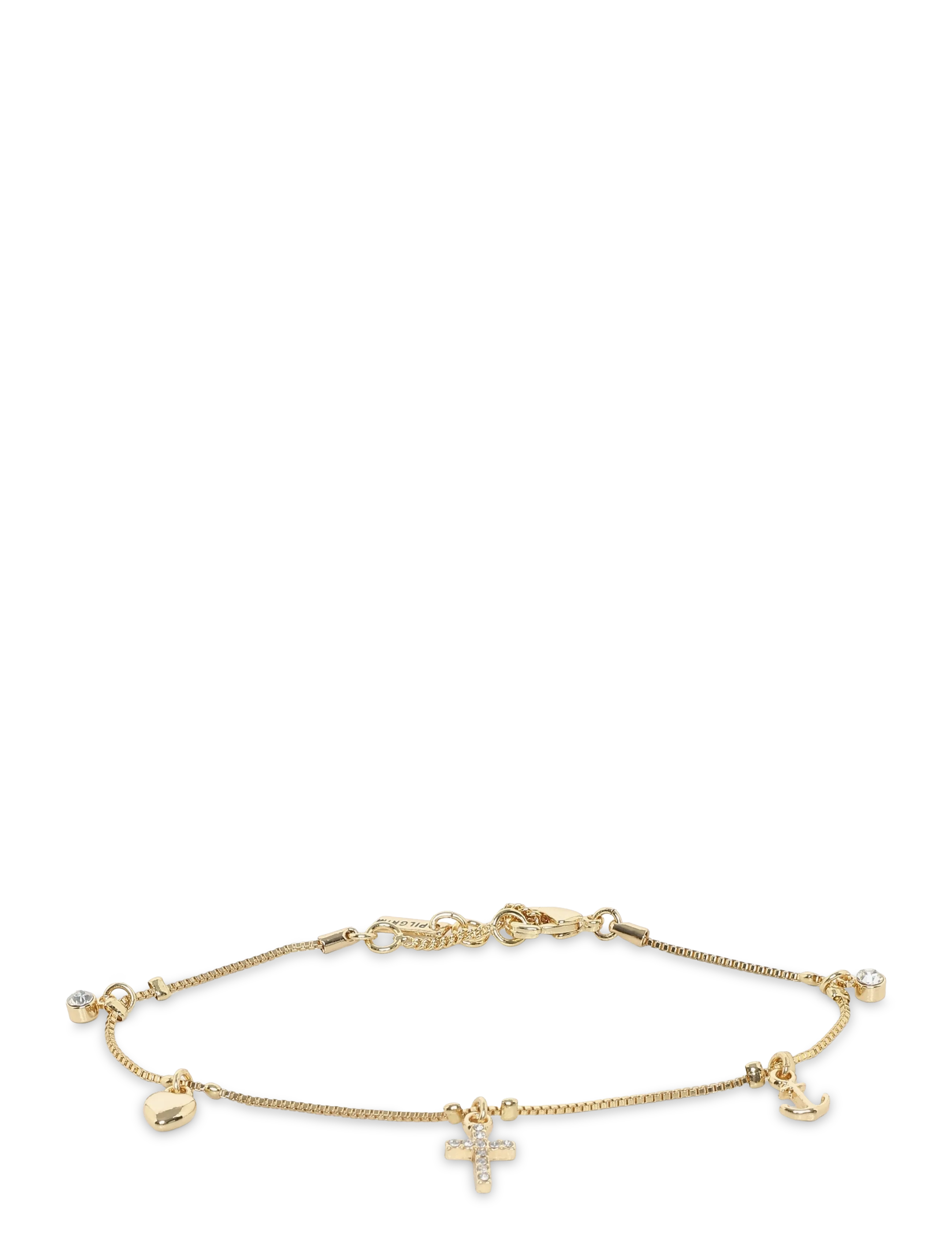 PILGRIM Anet Crystal Armband Gold-Plated Gold - One Size - Damen
