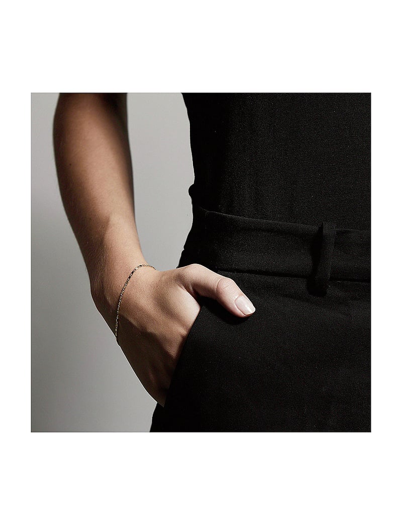 Pilgrim - PARISA recycled flat link chain bracelet - grandininės apyrankės - gold plated - 0