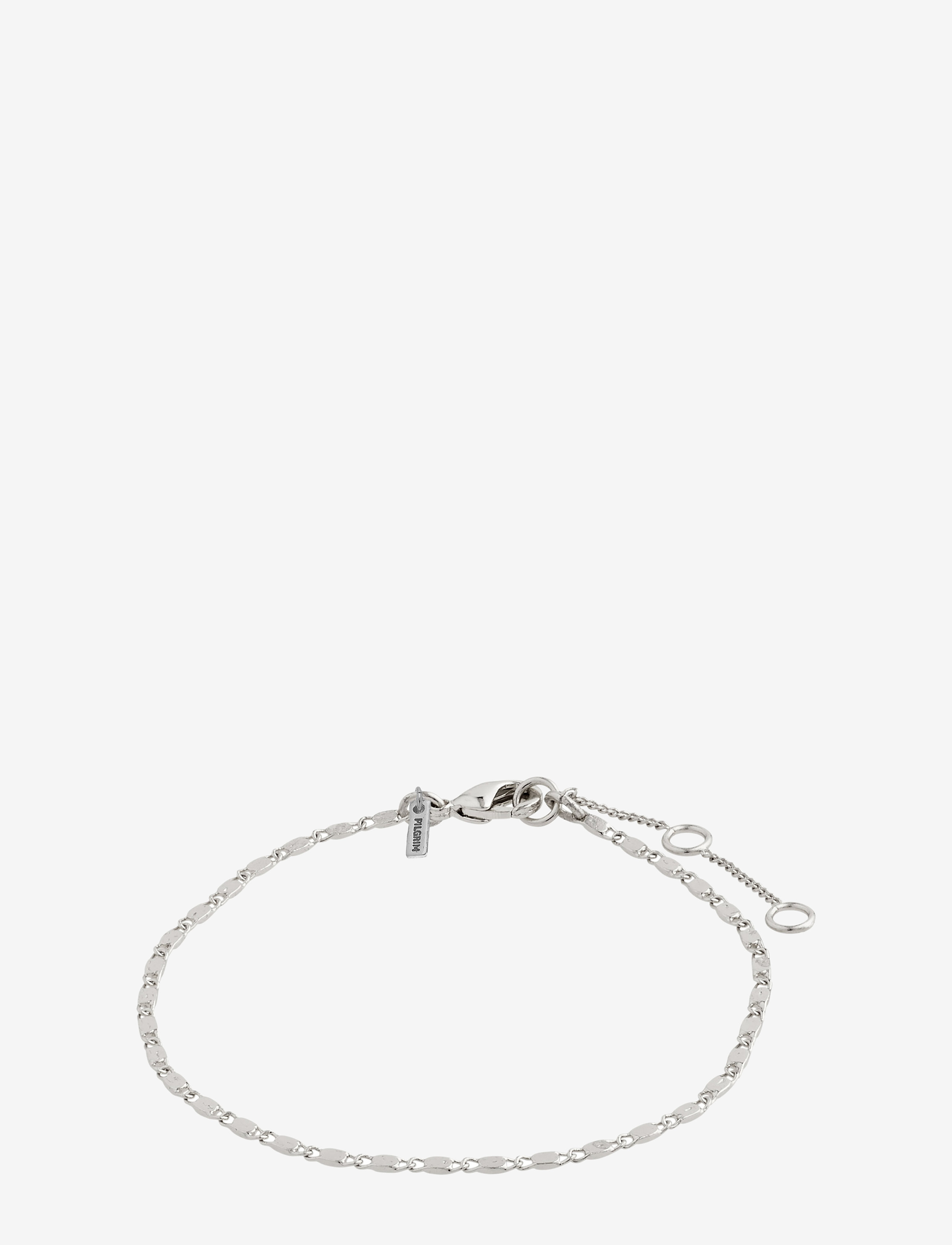 PARISA flat link chain bracelet - SILVER PLATED