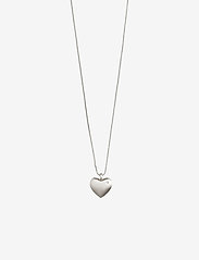 SOPHIA recycled heart pendant necklace - SILVER PLATED