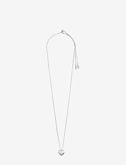 Pilgrim - SOPHIA recycled heart pendant necklace - vėriniai su pakabukais - silver plated - 1
