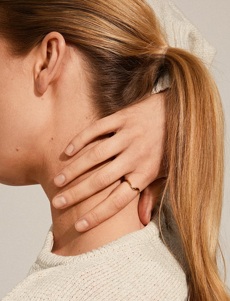 Pilgrim - ALBERTE organic shape ring gold-plated - konfirmation - gold plated - 0