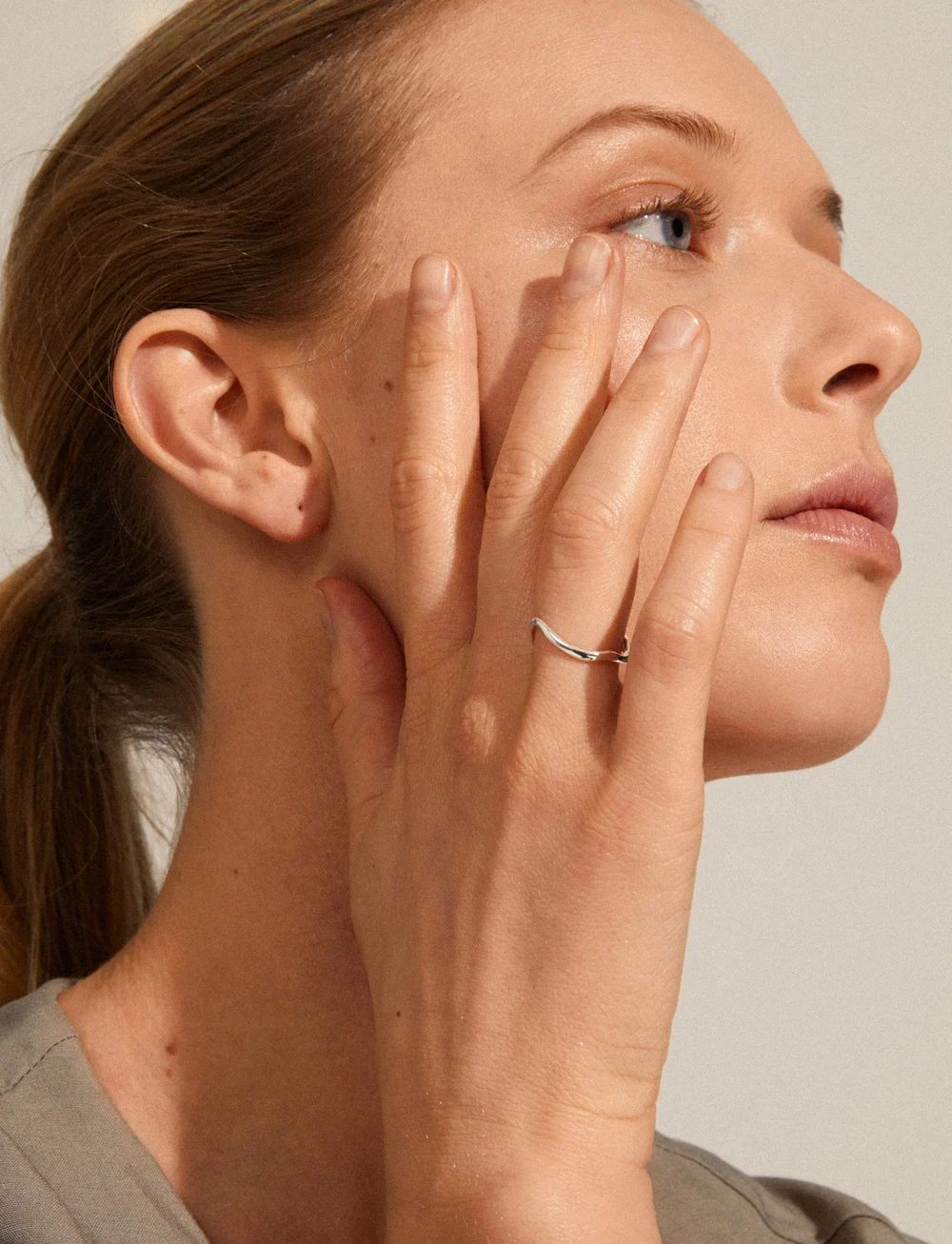 Pilgrim - ALBERTE organic shape ring silver-plated - konfirmationstøj - silver plated - 0