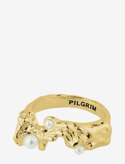 Pilgrim - RAELYNN recycled ring - festtøj til outletpriser - gold plated - 0