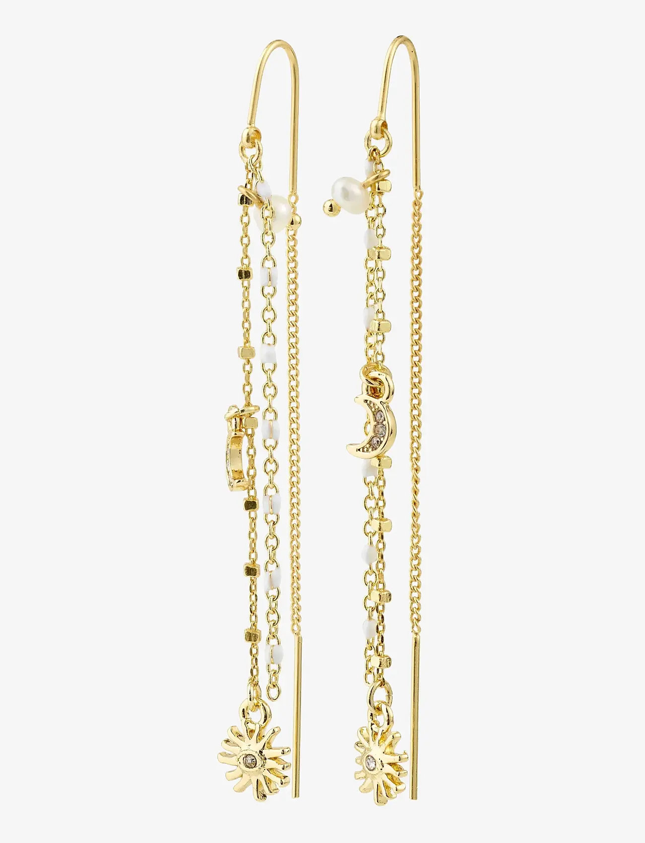 Pilgrim - MYLAN chain earrings gold-plated - pärlörhängen - gold plated - 1