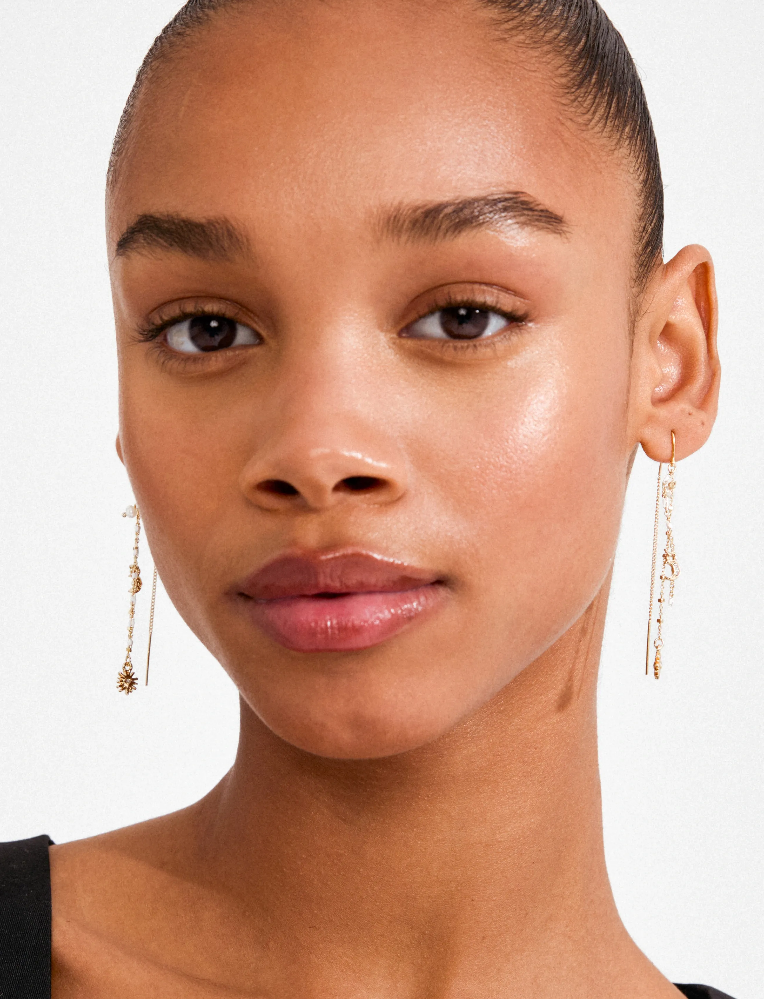 Pilgrim Mylan Chain Earrings Gold-Plated, Kvinder, Kædeøreringe, Guld, Str: ONE SIZE