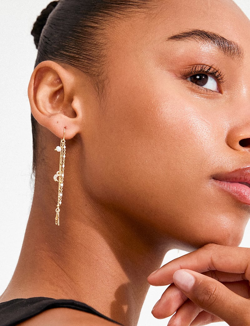 Pilgrim - MYLAN chain earrings gold-plated - pärlörhängen - gold plated - 2