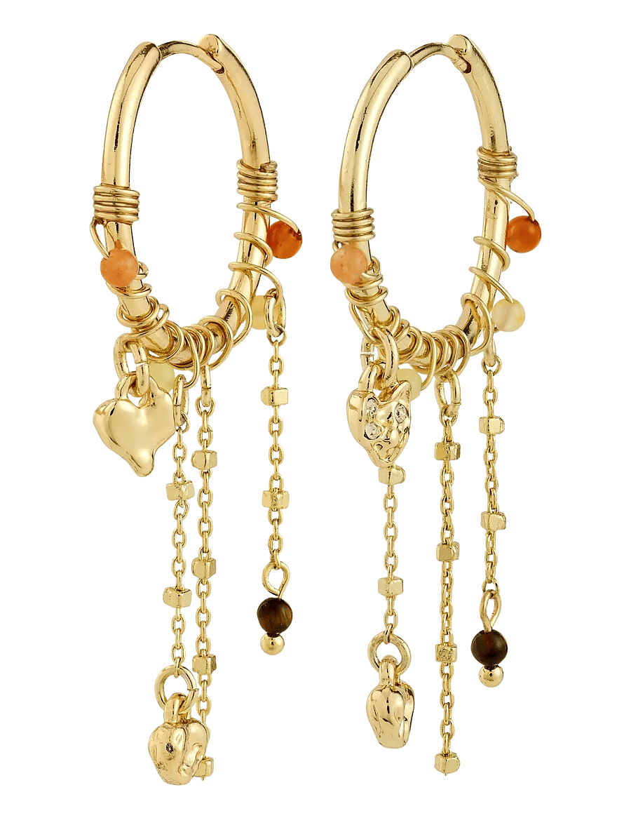 Pilgrim - MYLAN earrings gold-plated - silmatorkavad kõrvarõngad - gold plated - 1