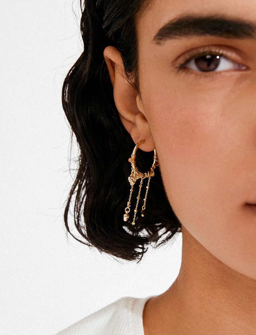 Pilgrim - MYLAN earrings gold-plated - silmatorkavad kõrvarõngad - gold plated - 3