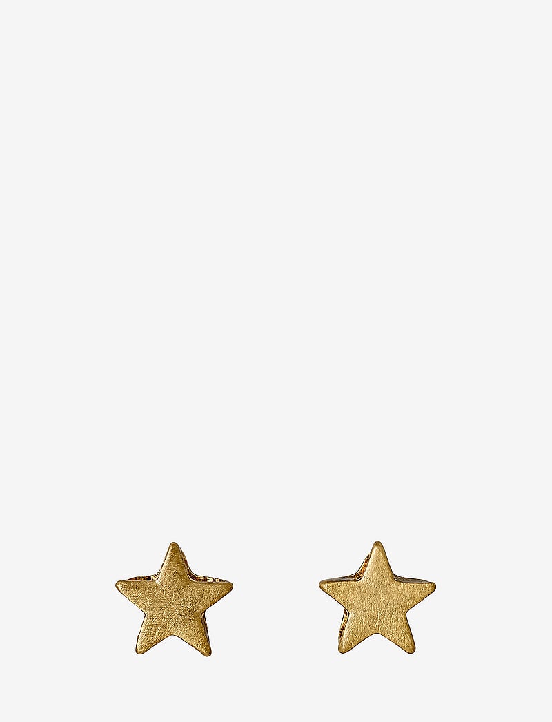 Pilgrim - AVA recycled star earrings - veriamieji auskarai - gold plated - 0