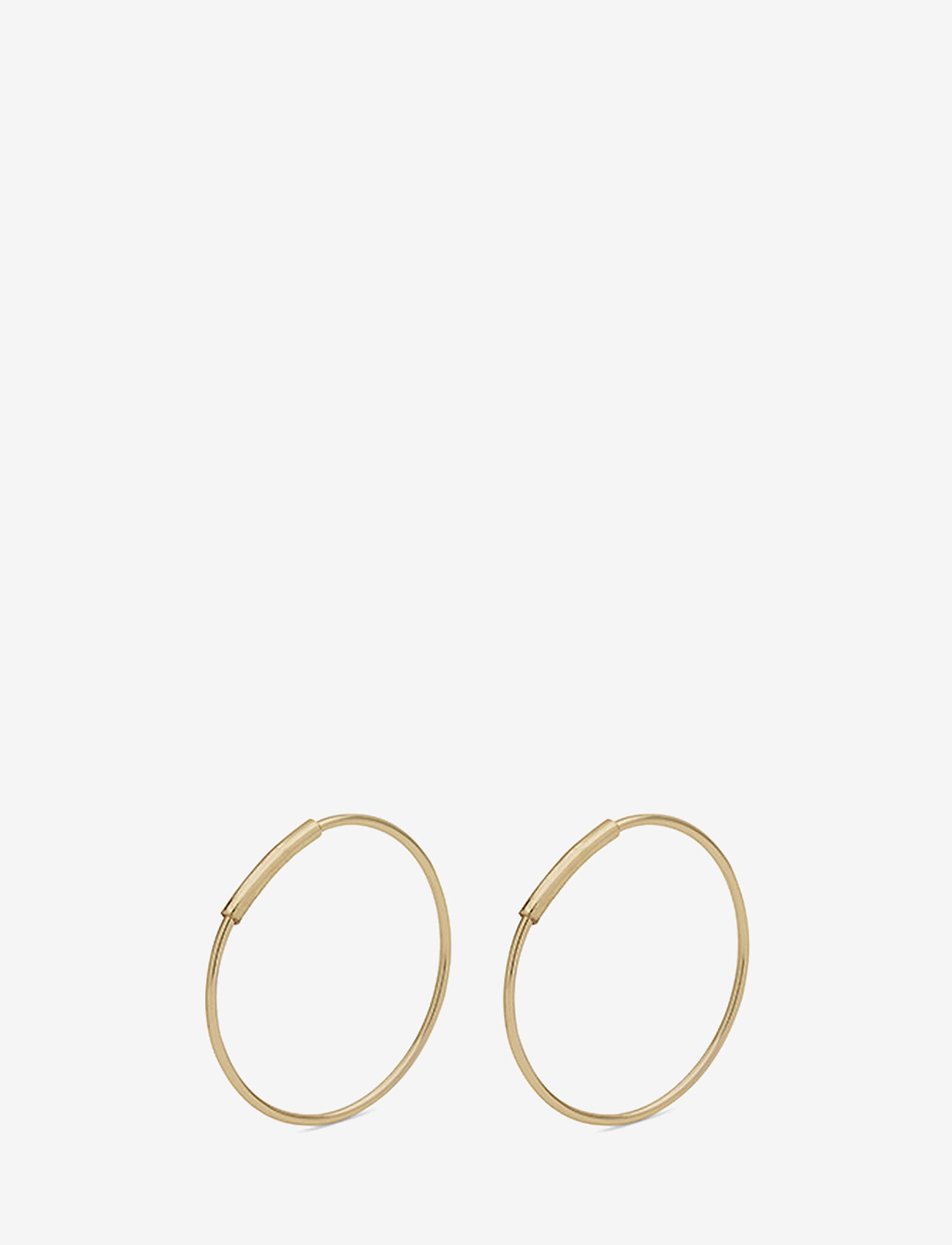 Pilgrim - RAQUEL medium-size recycled hoop earrings - hoops - gold plated - 0