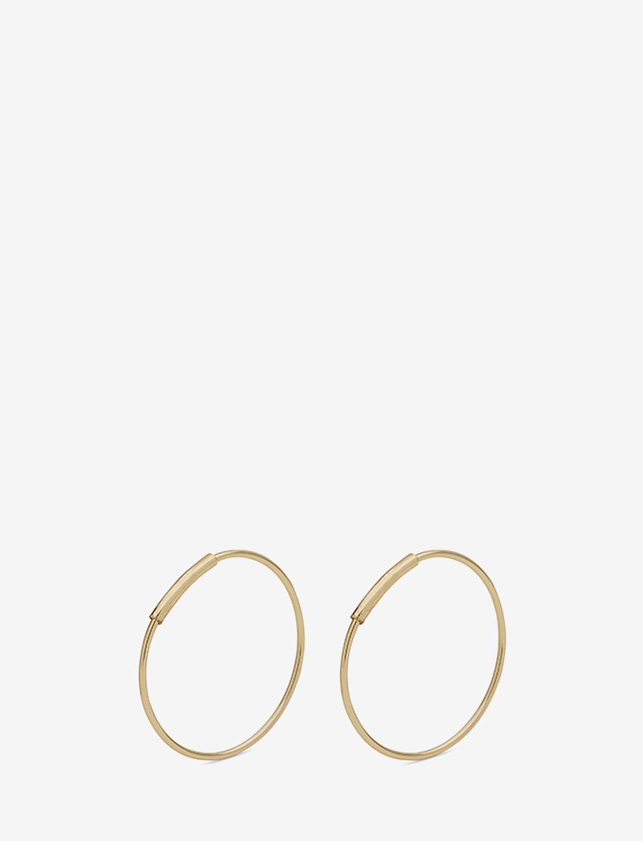 Pilgrim - RAQUEL medium-size recycled hoop earrings - gold plated - 0