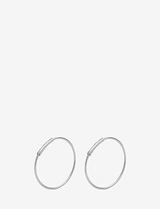 RAQUEL medium-size recycled hoop earrings, Pilgrim
