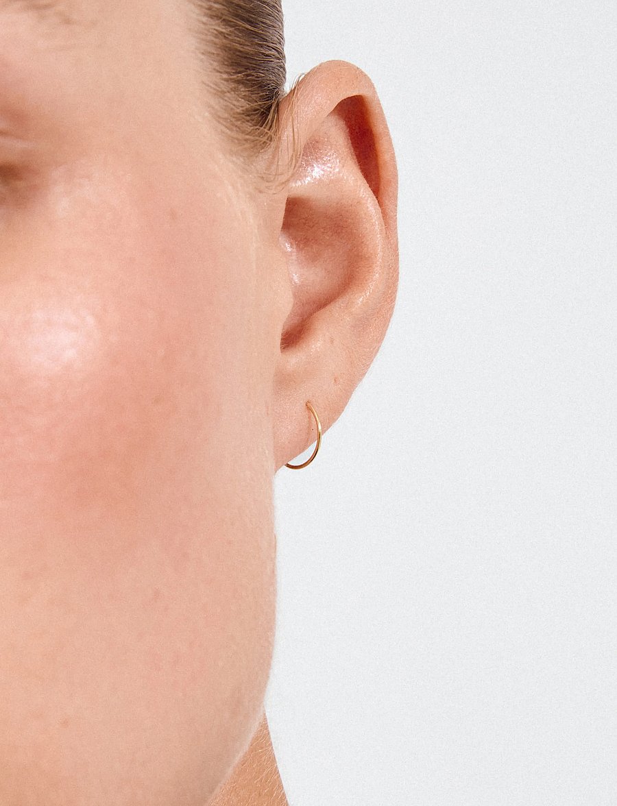 Pilgrim - RAQUEL mini hoop earrings gold-plated - gold plated - 3