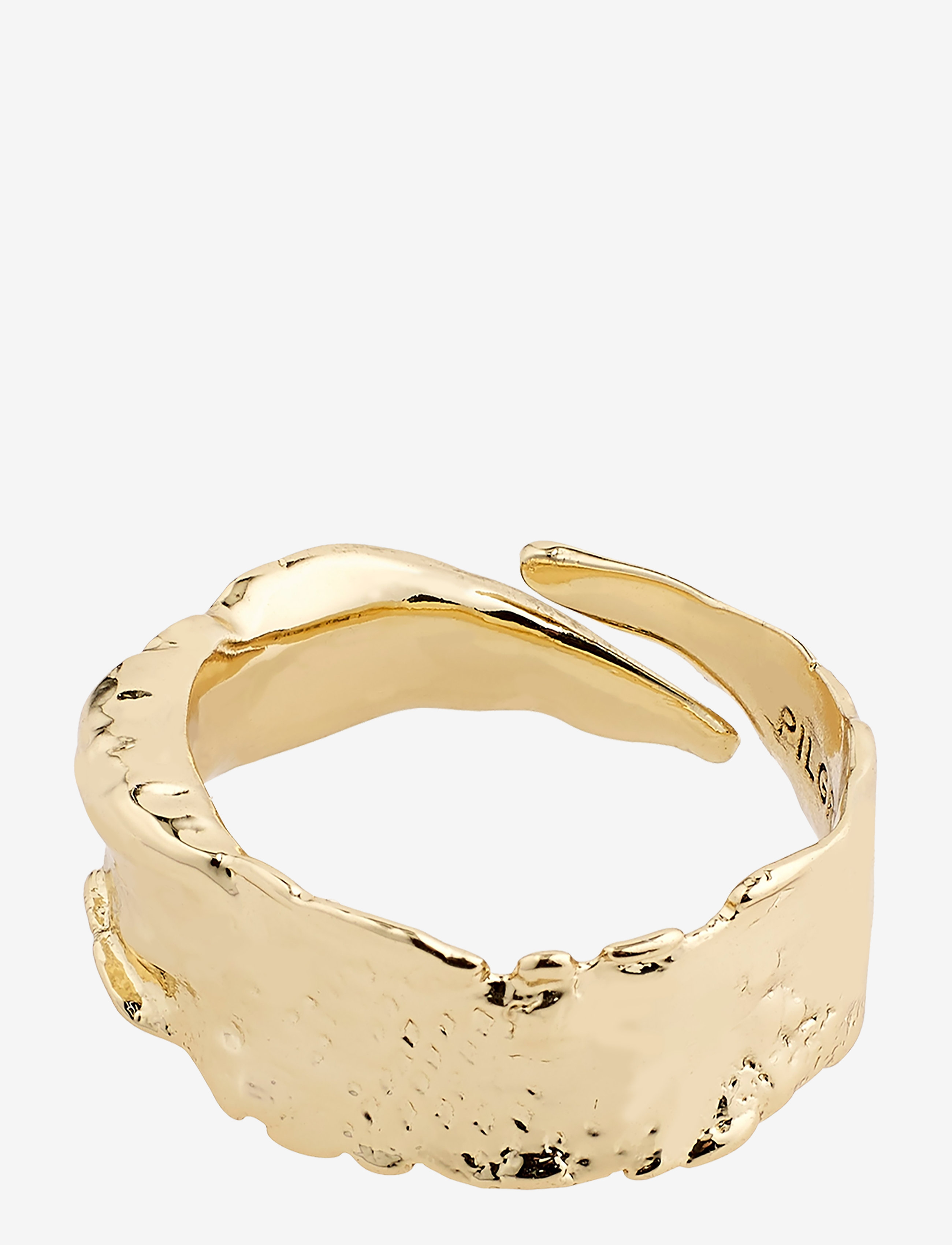 Pilgrim BATHILDA recycled rustic ring - Pilgrim - GOLD PLATED / gold